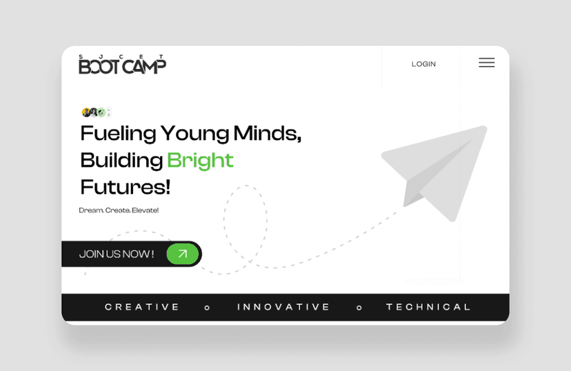 SJCET Bootcamp Website Redesign
